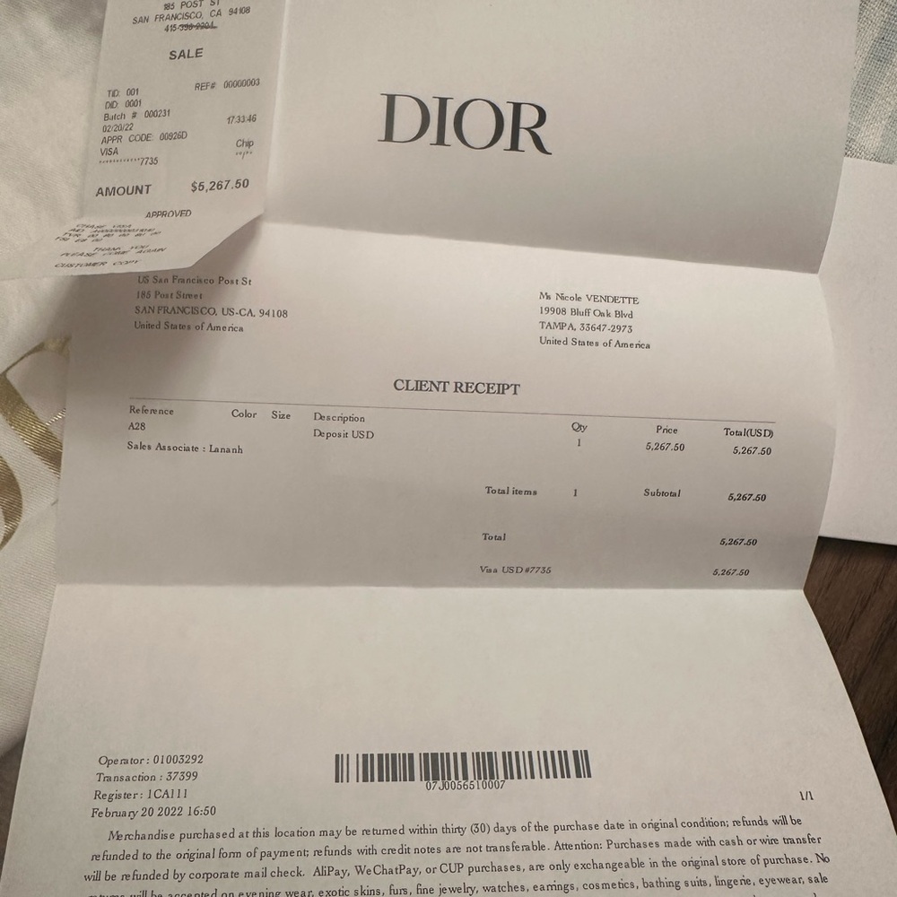 Dior Gray Tote Bag - Picture 8 of 9